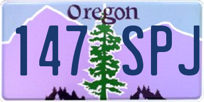 OR license plate 147SPJ