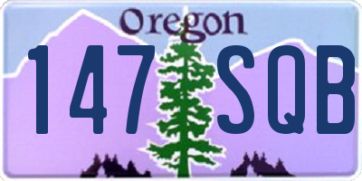 OR license plate 147SQB