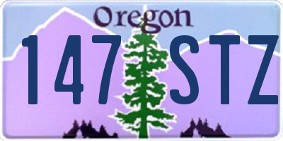 OR license plate 147STZ