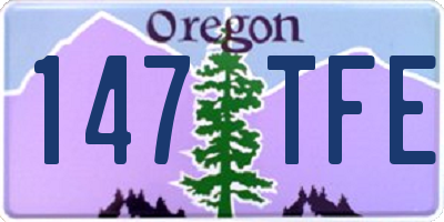 OR license plate 147TFE