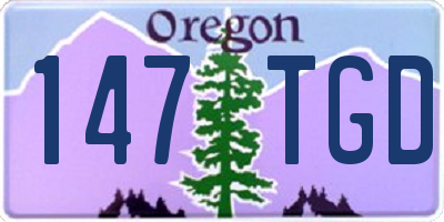OR license plate 147TGD
