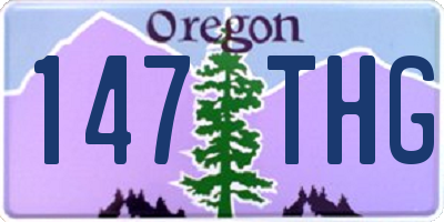 OR license plate 147THG