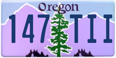 OR license plate 147TII