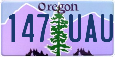 OR license plate 147UAU