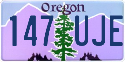 OR license plate 147UJE