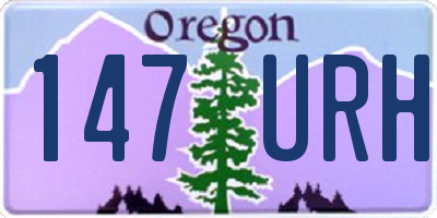 OR license plate 147URH