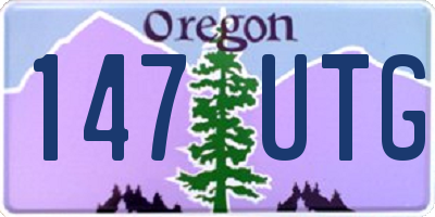 OR license plate 147UTG