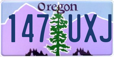 OR license plate 147UXJ