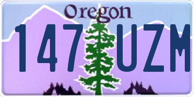 OR license plate 147UZM