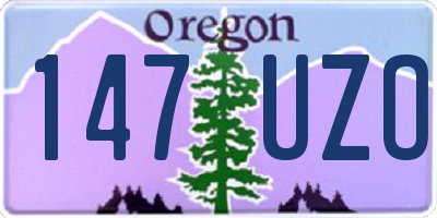 OR license plate 147UZO