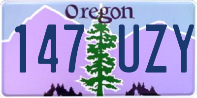 OR license plate 147UZY