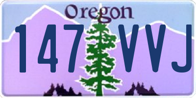 OR license plate 147VVJ