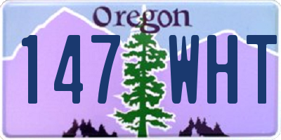 OR license plate 147WHT