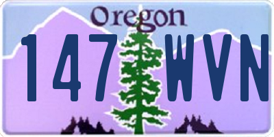 OR license plate 147WVN