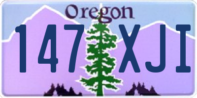OR license plate 147XJI