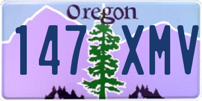 OR license plate 147XMV