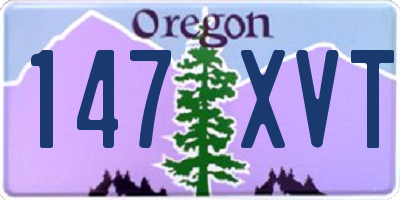 OR license plate 147XVT