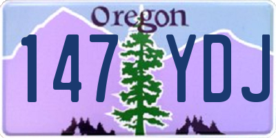 OR license plate 147YDJ