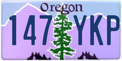OR license plate 147YKP