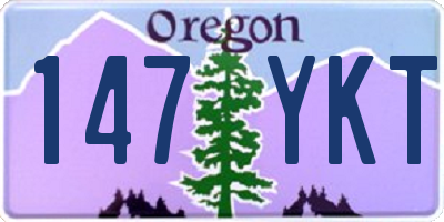 OR license plate 147YKT
