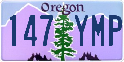 OR license plate 147YMP
