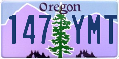 OR license plate 147YMT