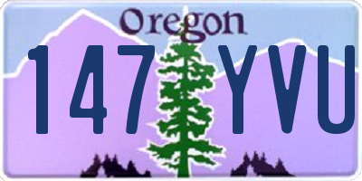 OR license plate 147YVU
