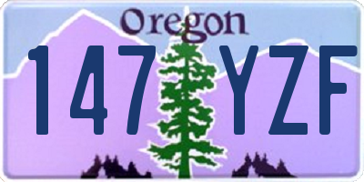 OR license plate 147YZF