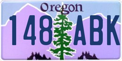 OR license plate 148ABK