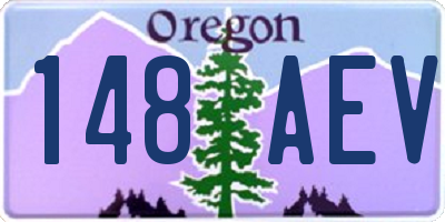 OR license plate 148AEV