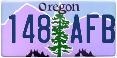 OR license plate 148AFB