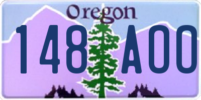 OR license plate 148AOO