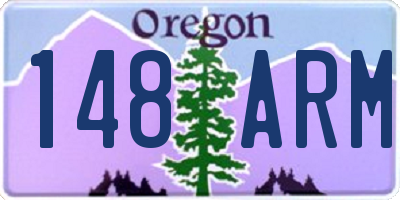 OR license plate 148ARM