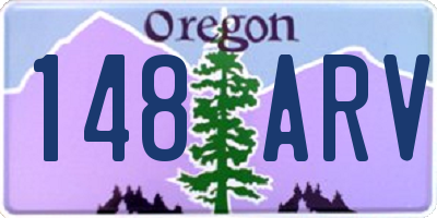 OR license plate 148ARV