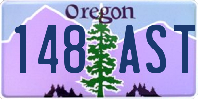 OR license plate 148AST