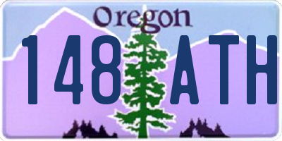 OR license plate 148ATH