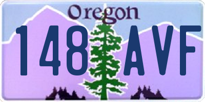OR license plate 148AVF