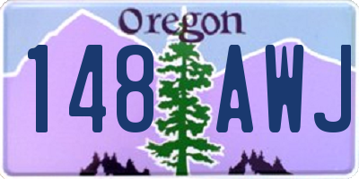 OR license plate 148AWJ