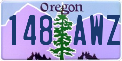 OR license plate 148AWZ