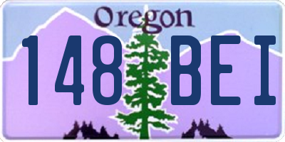 OR license plate 148BEI