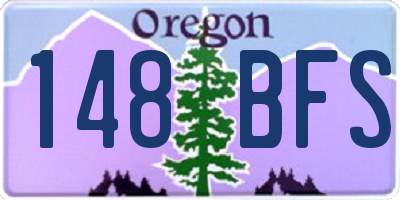 OR license plate 148BFS