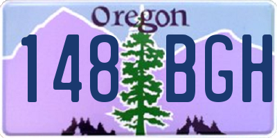 OR license plate 148BGH