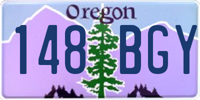 OR license plate 148BGY