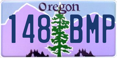 OR license plate 148BMP
