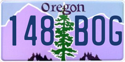 OR license plate 148BOG