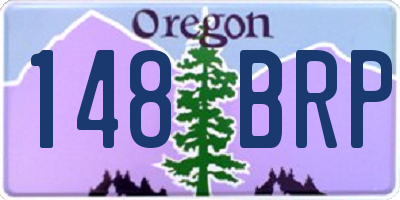 OR license plate 148BRP