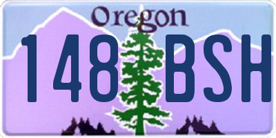 OR license plate 148BSH