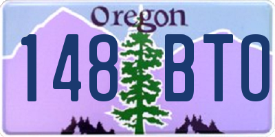 OR license plate 148BTO