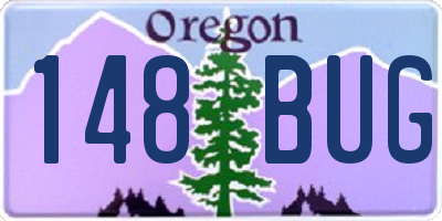 OR license plate 148BUG