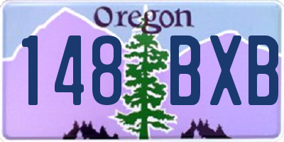 OR license plate 148BXB